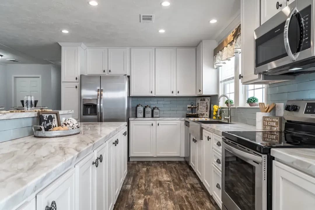 The leahy kitchen home features