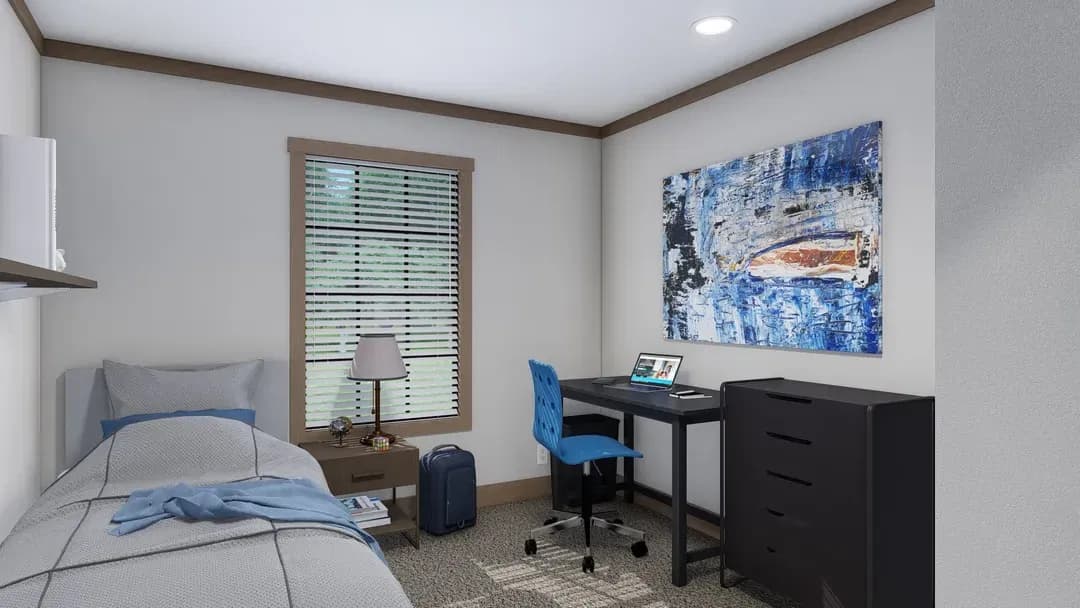 The loralei bedroom home features