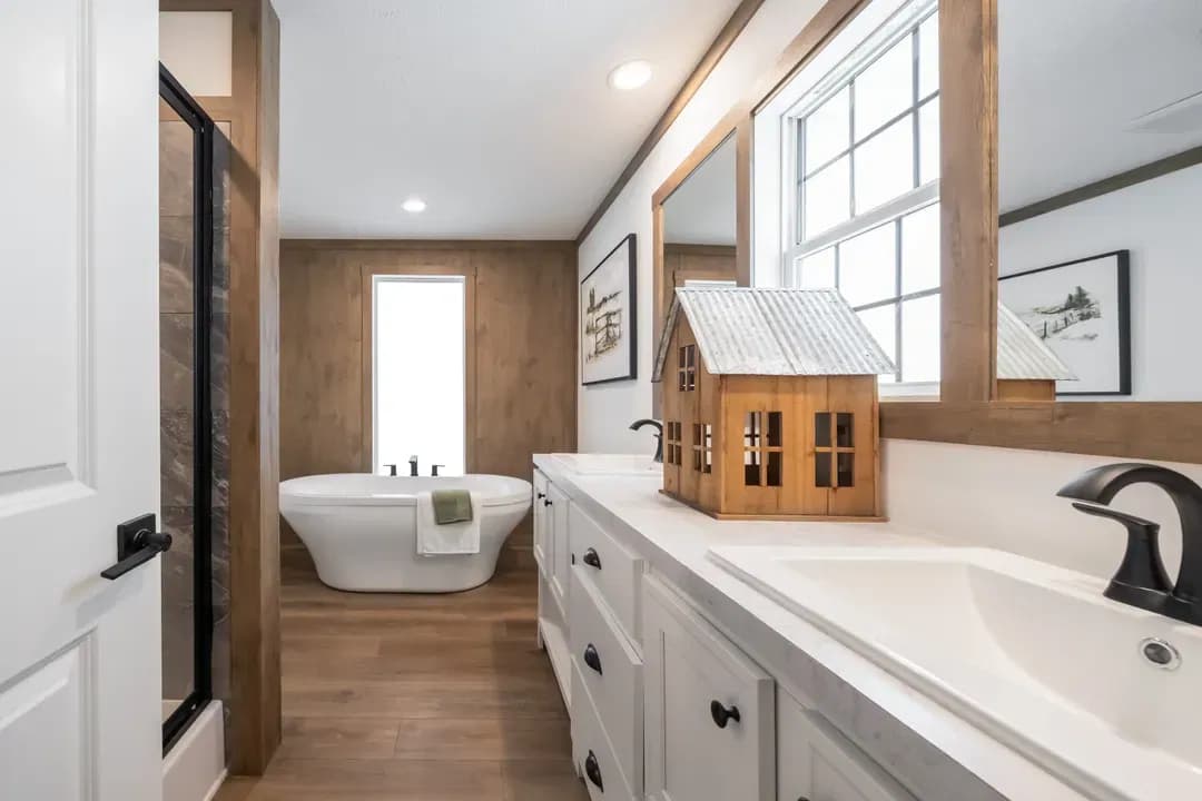 The lizzie bathroom home features