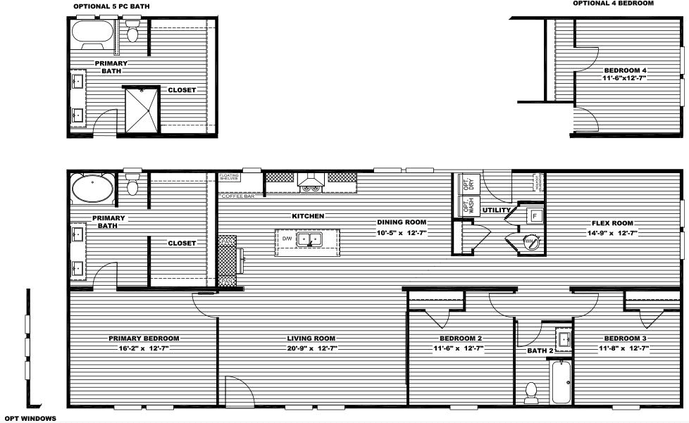 Crockett floor plan home features