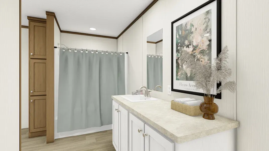 Glimpse bathroom home features