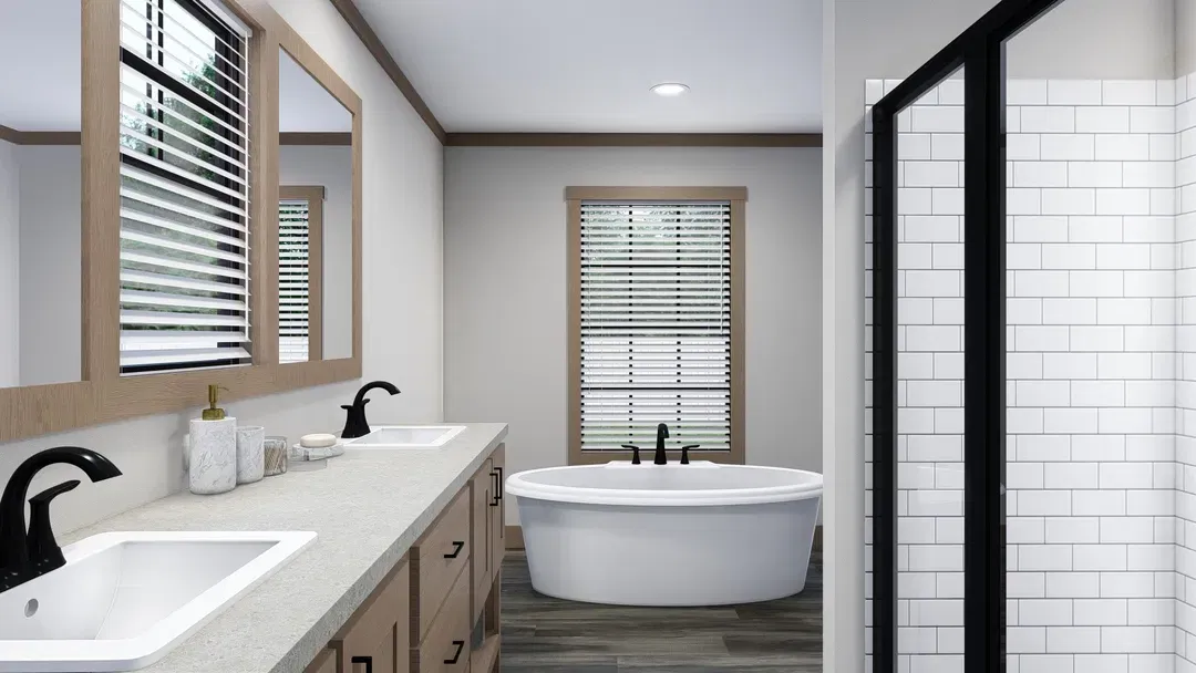The loralei bathroom home features