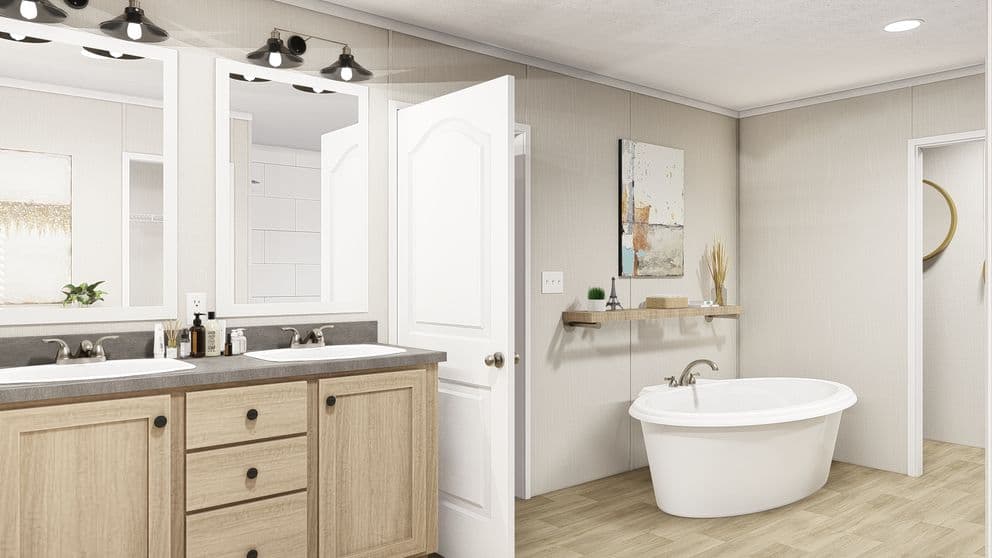 The reserve 76 bathroom home features