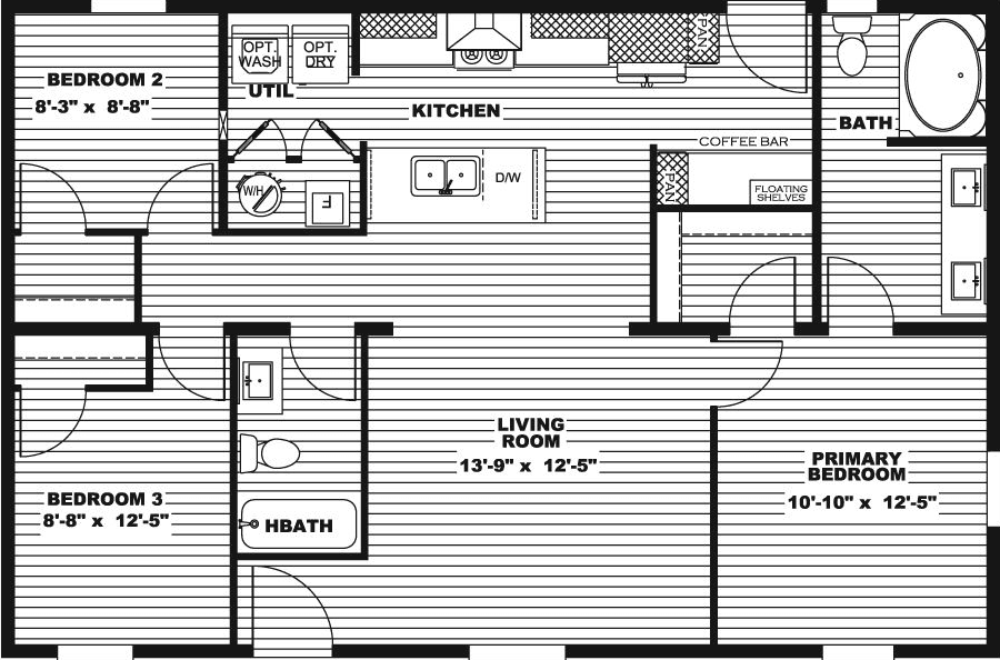 Drake floor plan home features