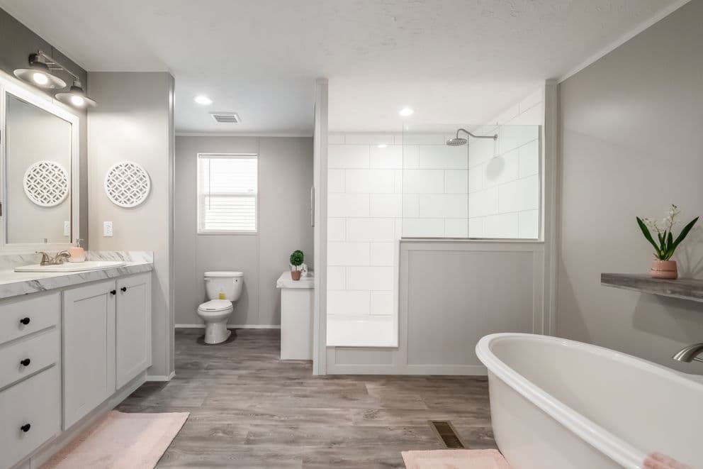 The fusion 68 bathroom home features