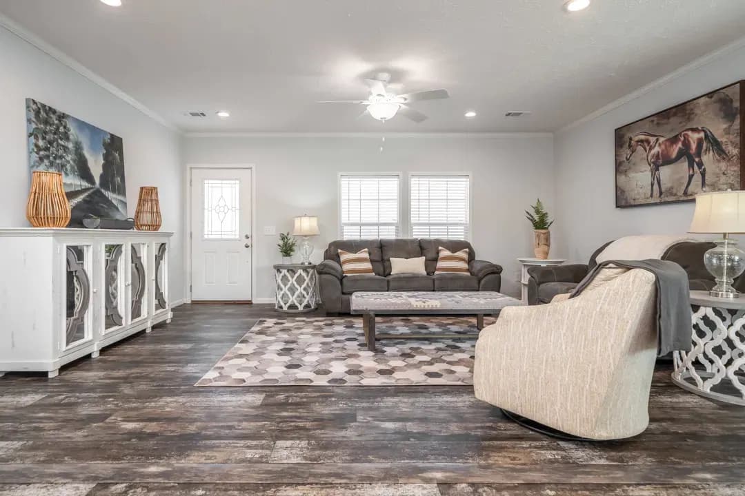 The hewitt interior home features