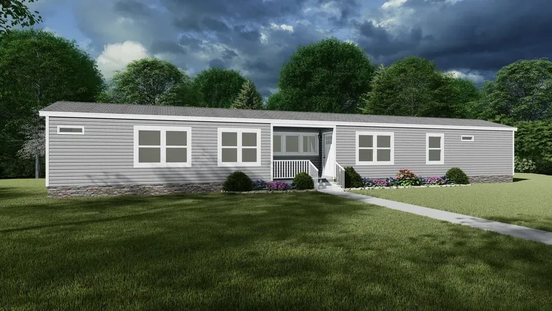 The ranch house hero, elevation, and exterior home features