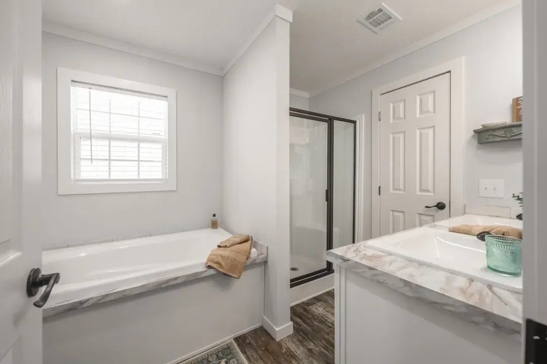 The dewey bathroom home features