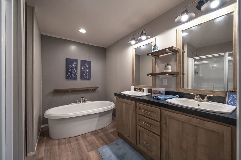 The fusion 48f bathroom home features