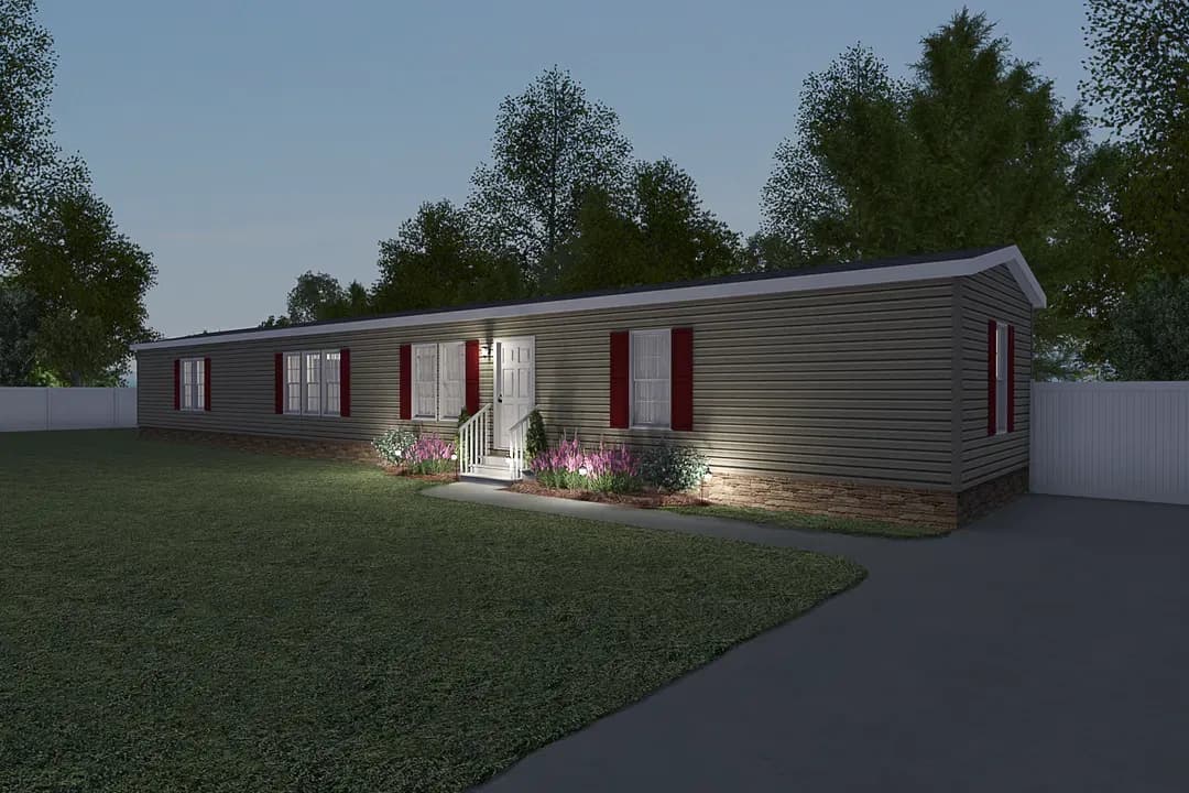 The dewey elevation and exterior home features