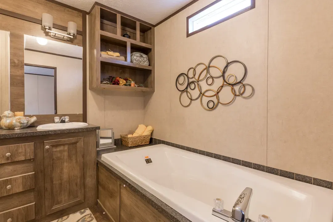 The anniversary bathroom home features