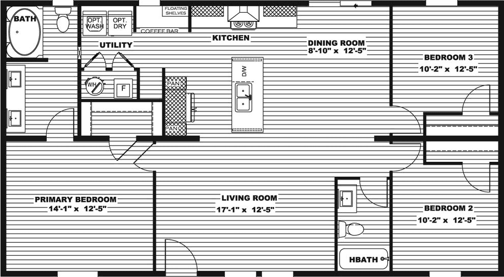 Desoto floor plan home features