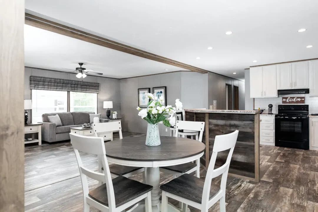 The morris interior home features