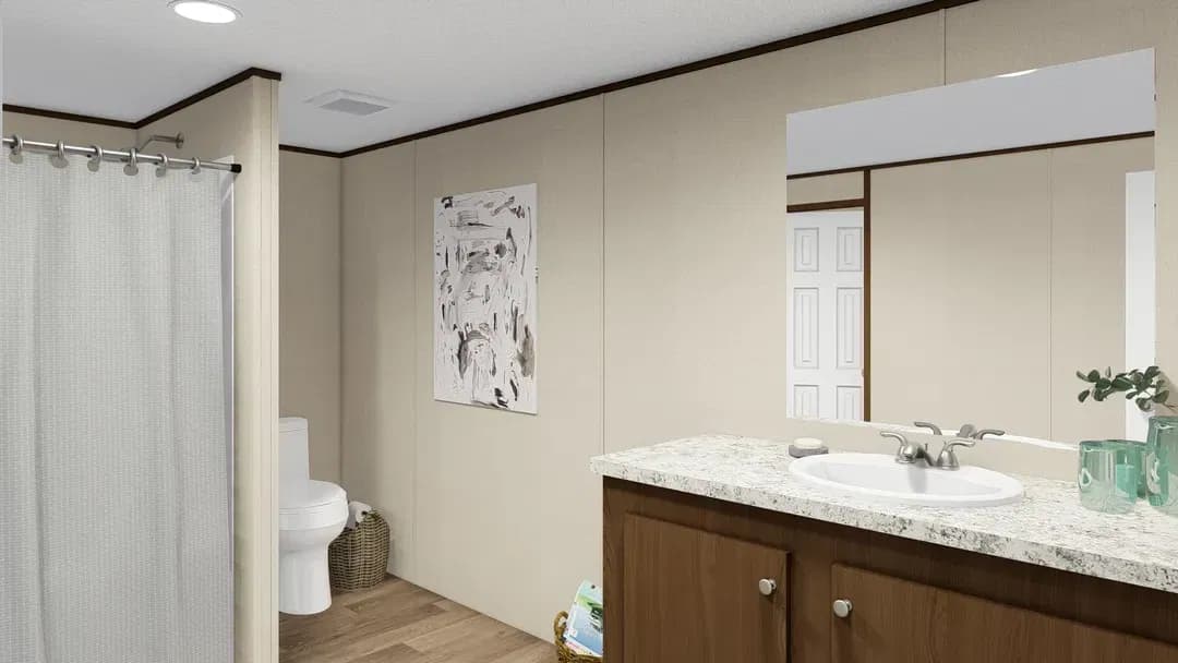 Thrill bathroom home features